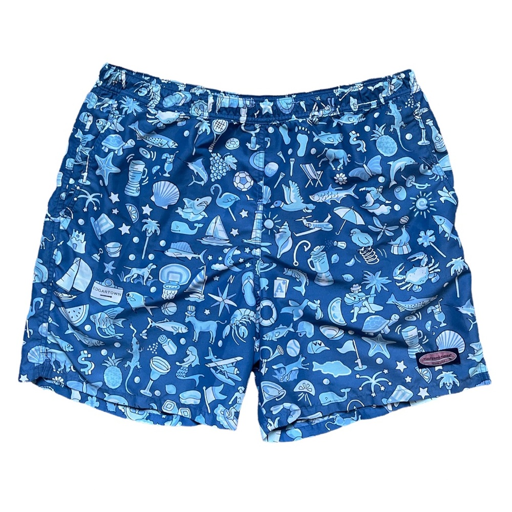 Vintage Vineyard Vines Funky Fun Allover Printed Swim Trunks